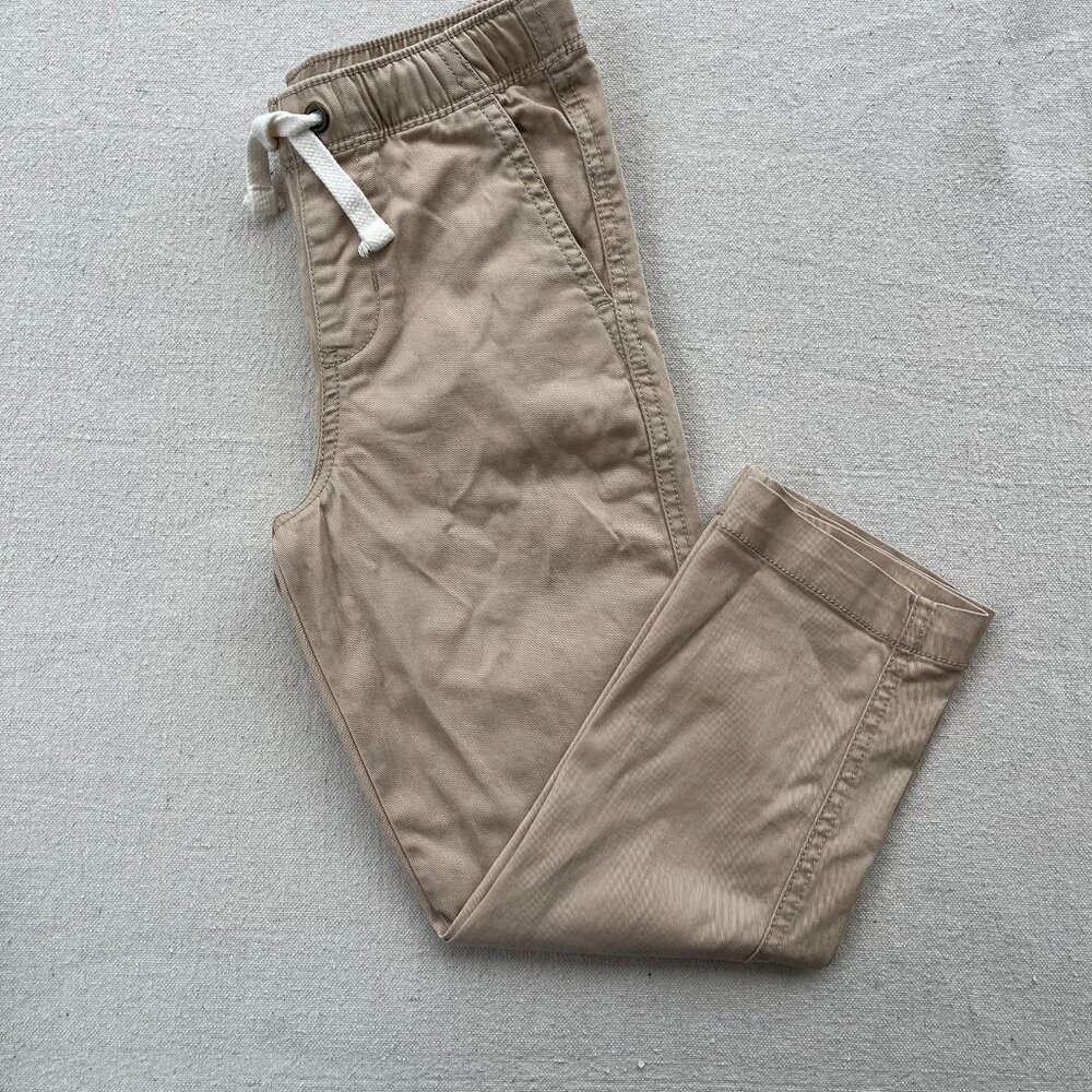 Primary Stretch Chino Drawstring Pant, Light Khaki, Size 5, VGUC, Pair #1